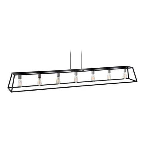 Hinkley Fulton 65-Inch Aged Zinc Linear Chandelier by Hinkley Lighting 3355DZ