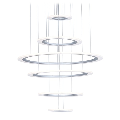 Saturn II LED Matte Silver LED Pendant by ET2 Lighting
