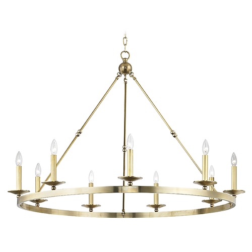 Allendale Aged Brass Chandelier by Hudson Valley Lighting
