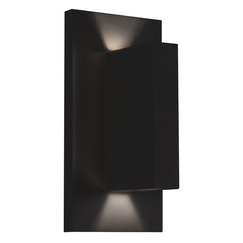 Kuzco Lighting Modern Black LED Outdoor Wall Light 3000K 500LM by Kuzco Lighting EW22109-BK