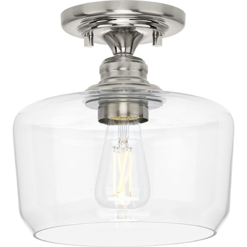 Progress Lighting Aiken Semi-Flush Mount in Brushed Nickel by Progress Lighting P350214-009