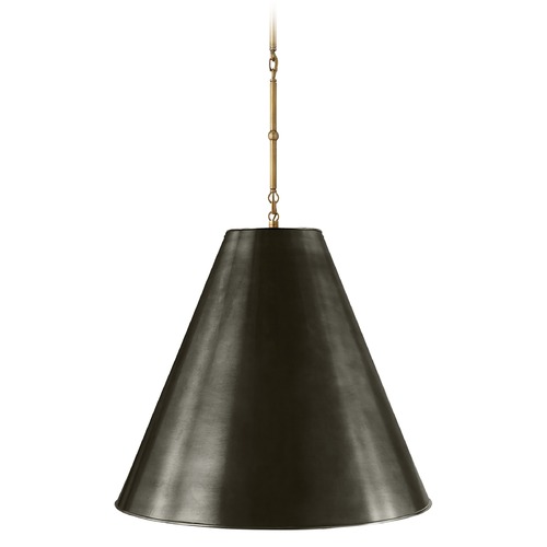 Thomas OBrien Goodman Pendant in Antique Brass by Visual Comfort Signature