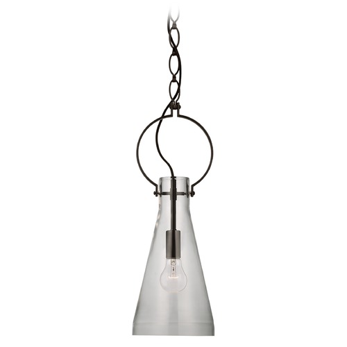 Visual Comfort Signature Collection Suzanne Kasler Limoges Small Pendant in Natural Rust by Visual Comfort Signature SK5370NRCG