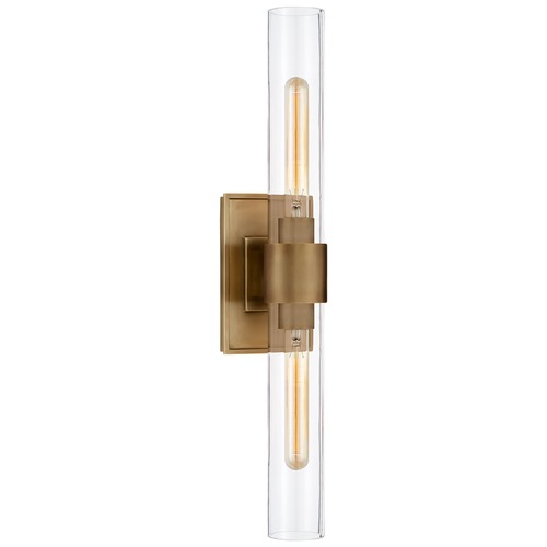 Visual Comfort Signature Collection Ian K. Fowler Presidio Double Sconce in Brass by Visual Comfort Signature S2164HABCG