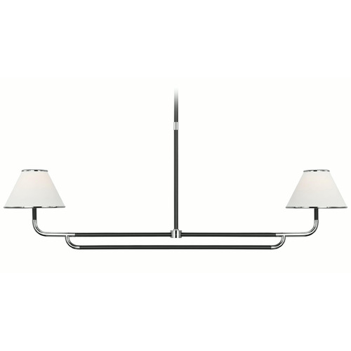 Visual Comfort Signature Collection Marie Flanigan Rigby Linear Chandelier in Nickel by VC Signature MF5059PNEBL