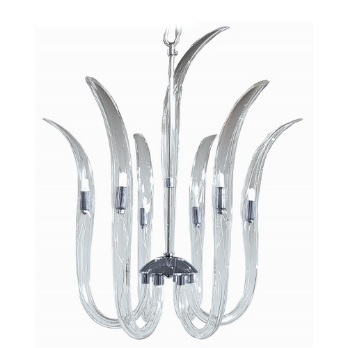 Cisne 6-Light Pendant in Polished Nickel by Metropolitan Lighting