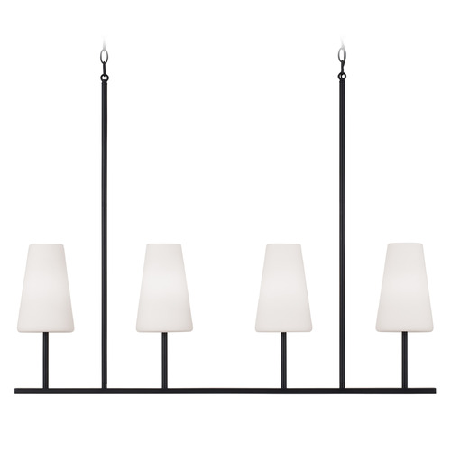 Averitt Linear Chandelier in Matte Black by Capital Lighting
