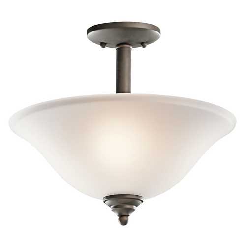 Kichler Lighting Wynberg 15-Inch Semi-Flush Mount in Olde Bronze by Kichler Lighting 3694OZ