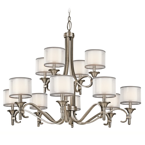 Lacey 42-Inch Chandelier in Antique Pewter by Kichler Lighting