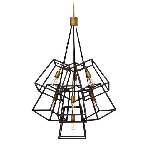 Fulton 27.75-Inch Bronze Cluster Pendant by Hinkley Lighting
