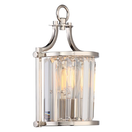 Krys Polished Nickel Sconce by Nuvo Lighting