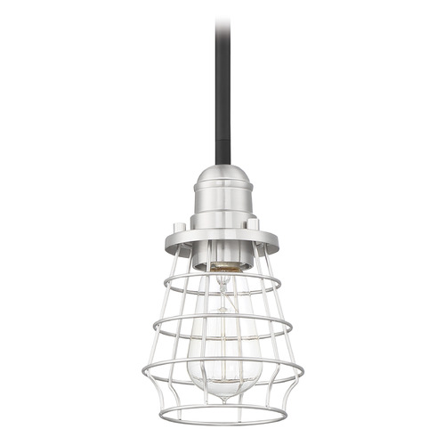Thatcher Mini Pendant in Flat Black & Polished Nickel by Craftmade Lighting