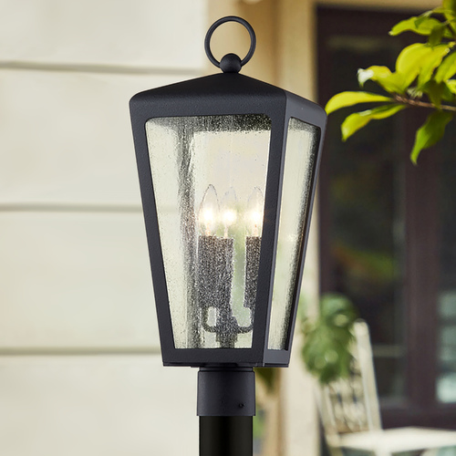 Troy Lighting Mariden Textured Black Post Light by Troy Lighting P7605