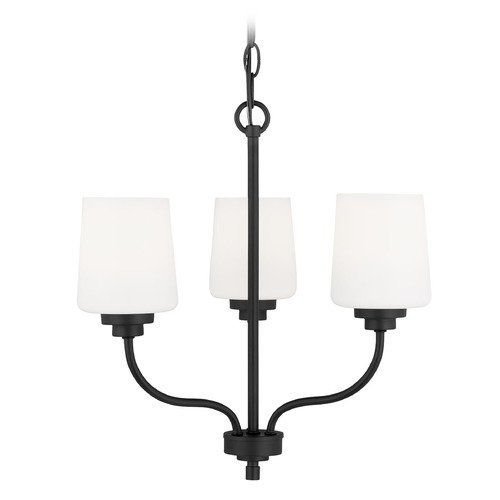 Windom 18-Inch Midnight Black Chandelier by Generation Lighting