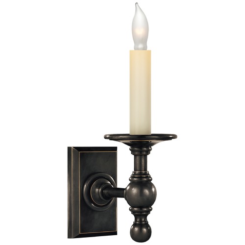 E.F. Chapman Single Library Sconce in Bronze by Visual Comfort Signature