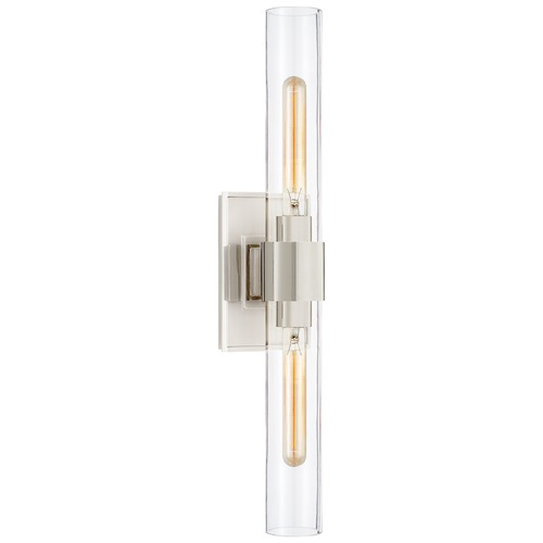 Ian K. Fowler Presidio Double Sconce in Nickel by Visual Comfort Signature