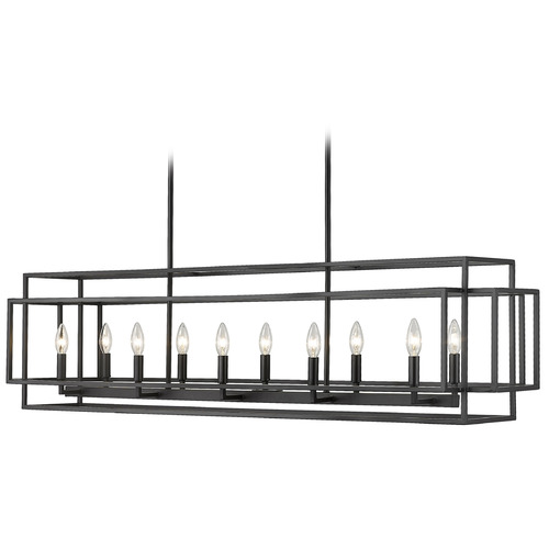 Titania Matte Black Linear Light by Z-Lite