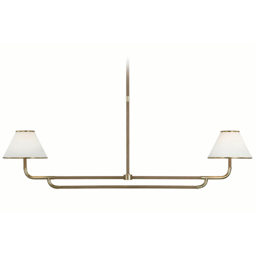 Visual Comfort Signature Collection Marie Flanigan Rigby Linear Chandelier in Soft Brass by VC Signature MF5059SBNOL