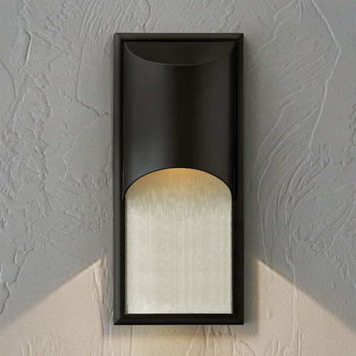Modern Outdoor Wall Light in Satin Black by Hinkley Lighting