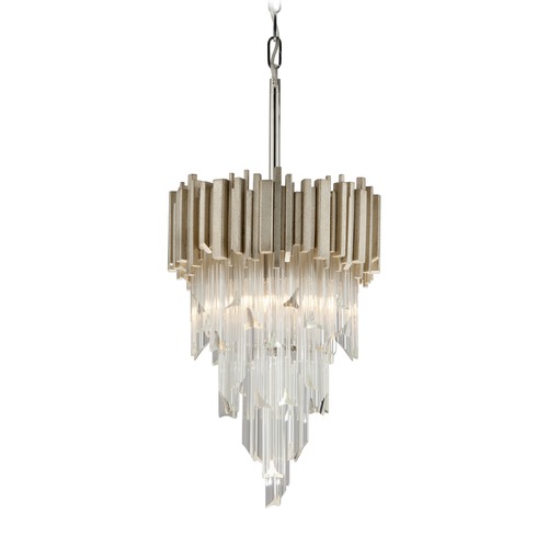 Corbett Lighting Corbett Lighting Mystique Modern Silver Leaf Pendant Light 226-43