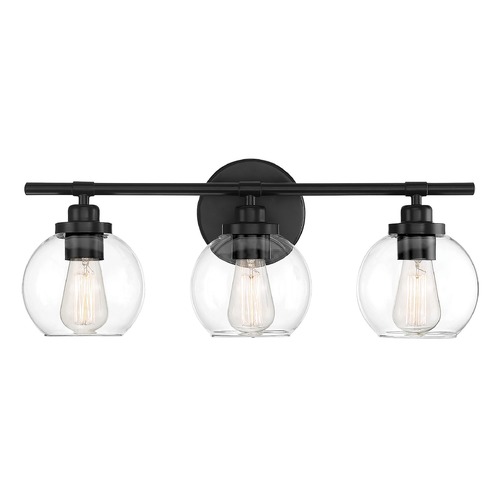 Savoy House Carson 3-Light Bathroom Light in Matte Black by Savoy House 8-4050-3-BK