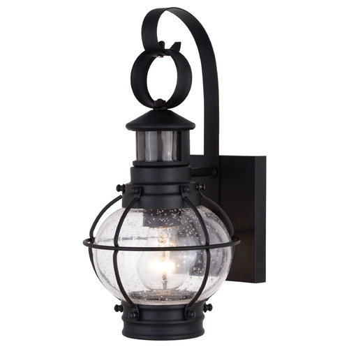 Vaxcel Lighting Chatham Textured Black Outdoor Wall Light