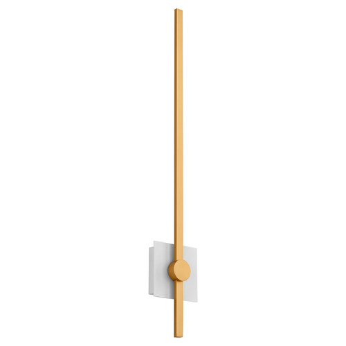 Oxygen Zora 32-Inch LED Wall Sconce in White & Brass by Oxygen Lighting 3-51-650