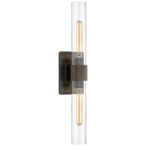 Visual Comfort Signature Collection Ian K. Fowler Presidio Double Sconce in Bronze by Visual Comfort Signature S2164BZCG