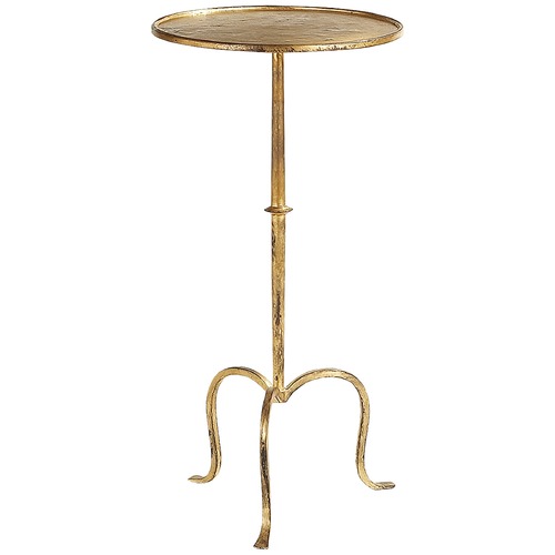 Visual Comfort Signature Collection Studio VC Hand-Forged Martini Table in Gilded Iron by Visual Comfort Signature SF210GI