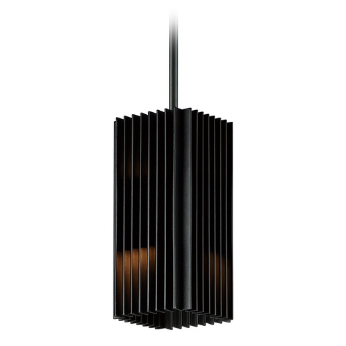 Rampart LED Outdoor Pendant in Black by ET2 Lighting