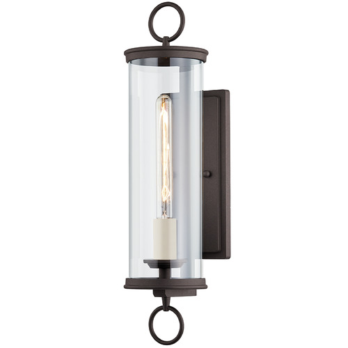 Troy Lighting Aiden Textured Bronze Outdoor Wall Light