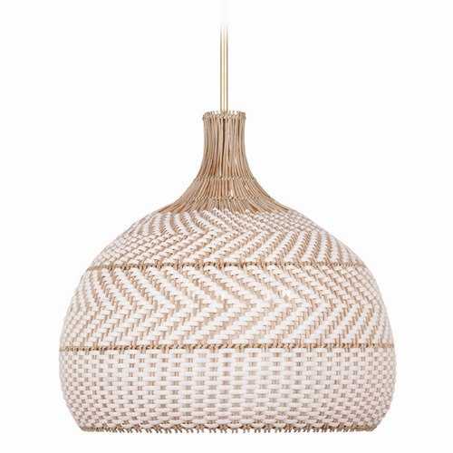 Crystorama Lighting Zanzibar Soft Gold Pendant Light with Bowl / Dome Shade