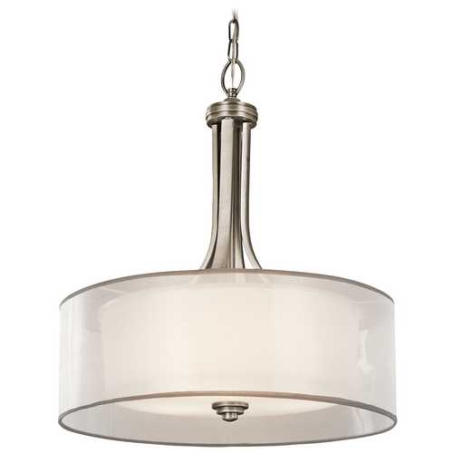 Lacey 20-Inch Drum Pendant in Antique Pewter by Kichler Lighting