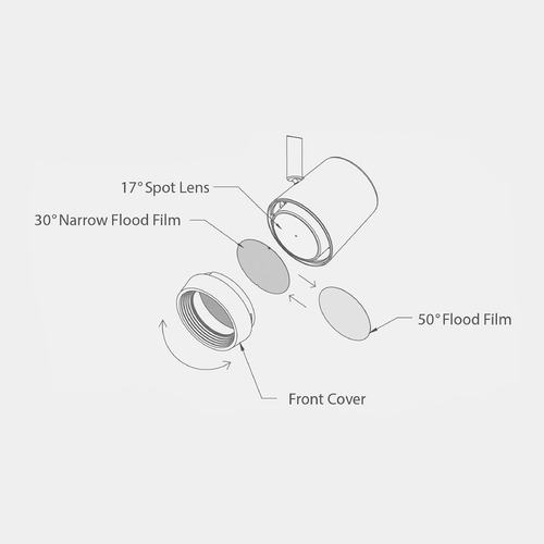 WAC Lighting Oculux Track Head Beam Filter by WAC Lighting FILM-16-F