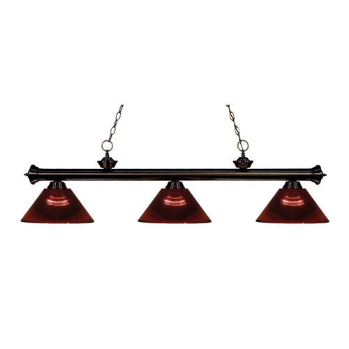 Riviera Bronze Billiard Light by Z-Lite