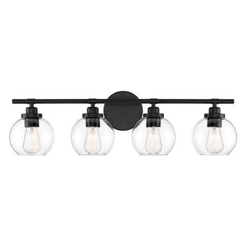 Carson 30-Inch Matte Black Bathroom Light by Savoy House