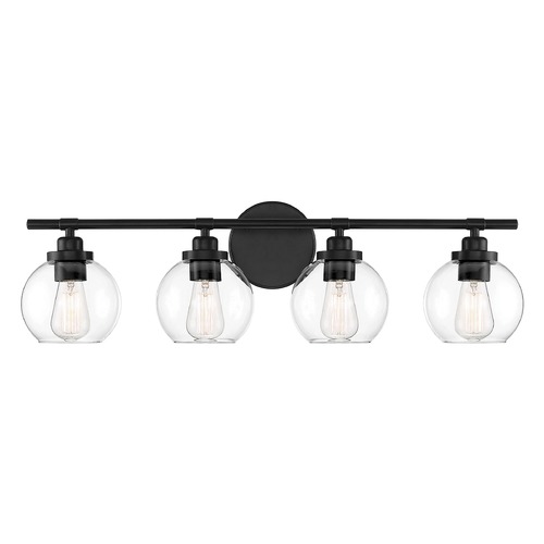 Savoy House Carson 30-Inch Matte Black Bathroom Light by Savoy House 8-4050-4-BK