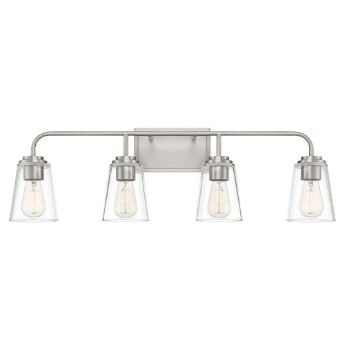 32-Inch Vanity Light in Brushed Nickel by Meridian