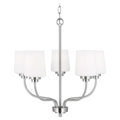 Generation Lighting Windom 20-Inch Brushed Nickel Mini Chandelier by Generation Lighting 3102805-962