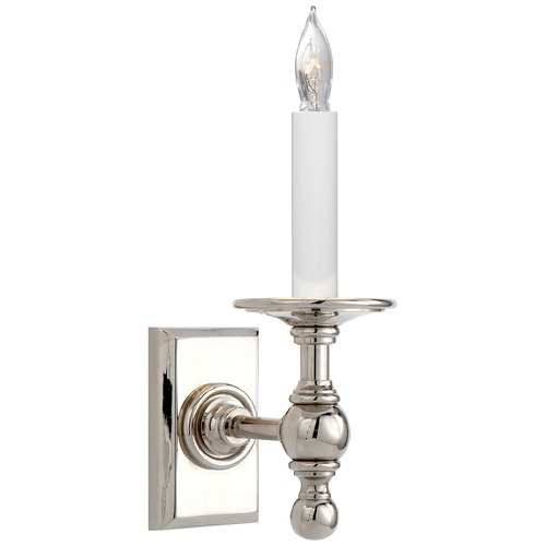 E.F. Chapman Library Sconce in Polished Nickel by Visual Comfort Signature
