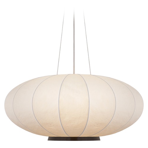 Barbara Barry Paper Moon Large Pendant in Bronze by Visual Comfort Signature