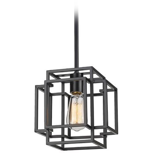 Titania Matte Black Mini Pendant by Z-Lite