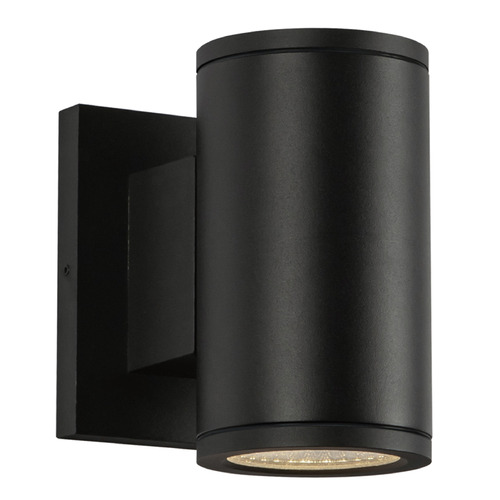Kuzco Lighting Griffith Textured Black LED Outdoor Wall Light