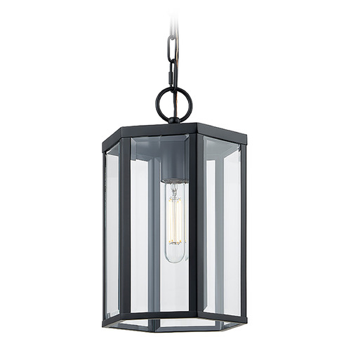 Justice Design Group Justice Design Edgeworth Medium Outdoor Pendant FSN-7675W-CLER-MBLK