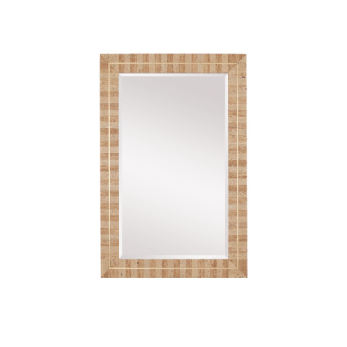 Dezi 36 x 24-Inch Mirror in Natural & Brass by Currey & Company