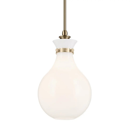 Laria 9.75-Inch Mini Pendant in Champagne Bronze by Kichler Lighting