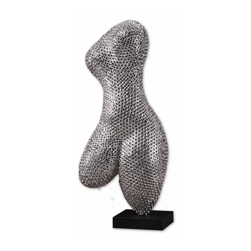 Uttermost Lighting Modern Sculpture in Nickel / Matte Black Finish 20309