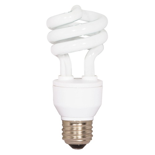 Satco Lighting 18W Mini Spiral Compact Fluorescent Bulb 2700K by Satco Lighting S7413