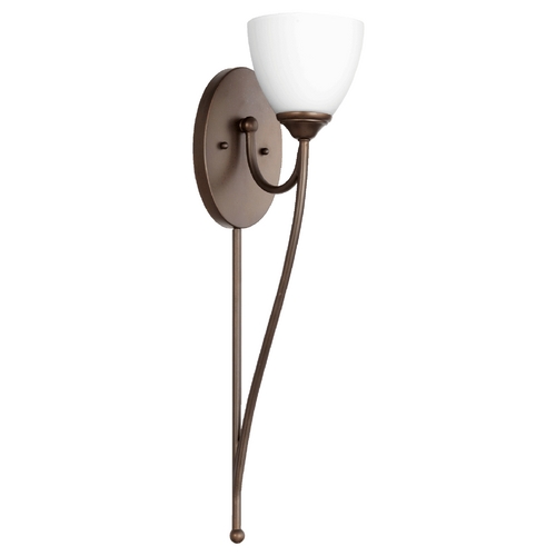 Quorum Lighting Brooks Oiled Bronze Sconce by Quorum Lighting 5450-1-86