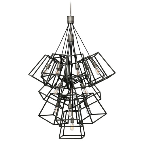 Fulton 33.50-Inch Aged Zinc Cluster Pendant by Hinkley Lighting